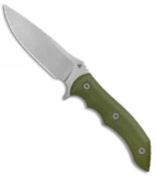 WE Knife Co. Stonefish Fixed Blade Knife OD Green G-10 (4.46" Stonewash) 919A