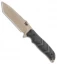 HK Fray Tanto Fixed Blade Knife Black Rubber (4.25" FDE) 55243