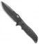 HK Fray Fixed Blade Knife Black Rubber (4.25" Black) 55250