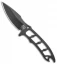 Attleboro Knives Dau Tranh Fixed Blade Neck Knife w/Black Sheath (2.5" Black)