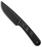 James Brand Hell Gap Fixed Blade Knife Black Micarta (3.6" Black)