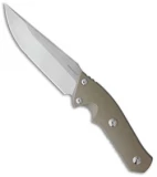 Real Steel Sorrow Fixed Blade Knife Tan G-10 (5.04" Stonewash) RS3822