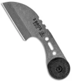 TOPS 3 Bros Fixed Blade Sheepsfoot Neck Knife Black Micarta (2.2" Tumbled)
