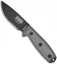 ESEE Knives ESEE-3SM-MB Modified Knife Coyote & MOLLE Back (3.88" Black Serr)