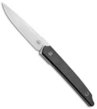 Amare Pocket Peak Fixed Blade Knife Carbon Fiber/G-10 (3.8" Satin)