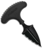 Schrade SCHF50 Mini Push Dagger Fixed Blade Knife (1.5" Black Serr)