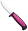 Morakniv Basic 511 Fixed Blade Knife Black/Pink (3.5" Satin)