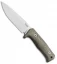 LionSteel T5 Fixed Blade Knife Green Micarta (5" Satin)