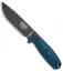 ESEE Knives ESEE-4PB-008 Fixed Blade Knife Blue/Black 3D G-10 (4.5" Black)