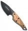 Fox Knives European Hunter Drop Point Olive Wood (3.375" Black) 1504-OL
