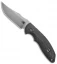 Hinderer Knives Emmett Bowie Fixed Blade Knife Black Micarta (4" Working)