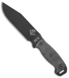 Ontario OKC Ranger RD-6 Fixed Blade Knife Black Micarta (6.6" Black) 8675