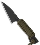 TOPS Knives Mini Hoffman Harpoon Knife Fixed Blade (2.5" Black Plain)