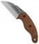 TOPS Knives Little Bugger Fixed Blade Knife Tan Canvas Micarta (2.3" Tumbled)