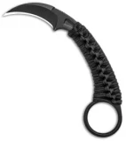 Bastinelli PiKa Picoeur Karambit Fixed Blade Knife Wrapped (1" Black)