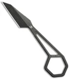 Kansept Ostap Hel HEX Fixed Blade Neck Knife (2.25" Dark Gray)