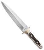 Boker Arbolito Colmillo Fixed Blade Dagger Knife Stag (10.7" Satin)