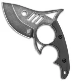 Kizer Shark Tooth Fixed Blade Knife Carbon Fiber (2.6" Black SW) 1043N2
