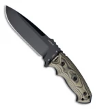 Hogue Knives EX-F01 Tactical Fixed Blade Knife Green G10 (5.5" Black) 35178