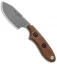 TOPS Knives Bull Trout Fixed Blade Knife Burlap Micarta (2.75" Tumbled) BLTT-01