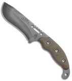 TOPS Knives Wind Runner XL SRE Fixed Blade Green Micarta (5.2" Black River Wash)