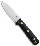 LT Wright Knives Larry Roberts Genesis Scandi Knife Black Micarta (4.25" Satin)
