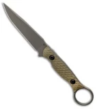 Toor Knives Anaconda Fixed Blade Knife Ranger Green G-10 (3.75" Gray)