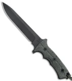 Chris Reeve Knives Green Beret Fixed Blade Knife (7" Black)