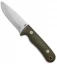 Battle Horse Knives Pit Bull Fixed Blade OD Green Micarta (3.5" Scandi) BHK