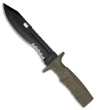 Fox Knives Spartan 2 Leonida Fixed Blade Knife (7.25" Black) FX0171106