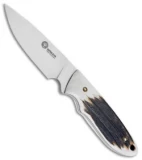 Boker Arbolito Pine Creek Fixed Blade Knife Stag Horn (3.675" Satin) 02BA701H