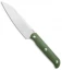 CJRB Silax Fixed Blade Knife Green G-10 (5.1" Satin)