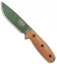 ESEE Knives ESEE-4POD-011 Fixed Blade Knife 3D Natural Micarta (4.5" OD Green)