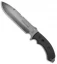 TOPS Knives Tahoma D/E Field Knife Black Canvas Micarta (8.3" Gray) TAHO-BC