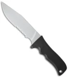 Maxpedition Large Short Clip Point Knife (6.25" Bead Blast Serr) LSCP2