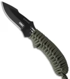 CRKT Crawford Thunder Strike Neck Knife Green Paracord (2.8" Black) 2032