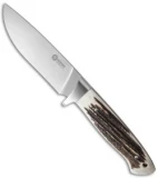Boker Arbolito Hunter Fixed Blade Knife Stag (4.75" Satin) 02BA351H
