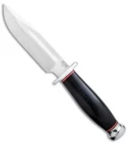 Bark River Teddy Fixed Blade Knife Black Canvas Micarta (6.25" Satin)