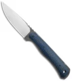 Cypress Creek Knives Backpacker Deluxe Fixed Blade Blue Lighting CF (3.1" Satin)