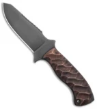 Winkler Utility Crusher Fixed Blade Knife Sculpted Maple (4.75" Black) WK046