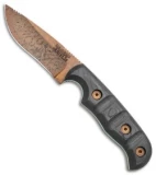 Dawson Deep Notch Skinner Fixed Blade Knife Two Tone CF (3.1" Arizona Copper)