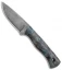 Cypress Creek Knives Belt Knife Fixed Blade Dyed Maple Burl  (3.5" Acid Wash)