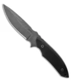 Jeff Hall Custom Heat Seeker Fixed Blade Knife Black G10 (4.6" Gray Stonewash)