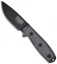 ESEE Knives ESEE-3PM-MB Modified Knife Coyote & MOLLE Back (3.88" Black Plain)