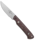 White River Knives Small Game Fixed Blade Knife Red/Black Richlite (3" Satin)