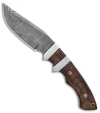 Tallen 4.5" Clip Point Fixed Blade Knife Wood (4.5" Twisted Damascus)