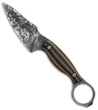 John Gray Custom Accomplice Fixed Blade Knife Blk/Green G10 (3.25" Mirror Camo)