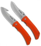 Schrade Old Timer Liner Lock Knife Combo Set Orange ABS (2 Piece)