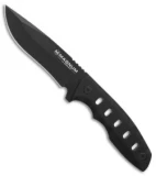 Boker Magnum Oblong Hole Fixed Blade Knife Black Neoprene (3.3" Black) 02RY689
