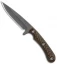 RMJ Tactical Sparrow Fixed Blade Knife Hyena Brown G-10 (3" Gray Cerakote)